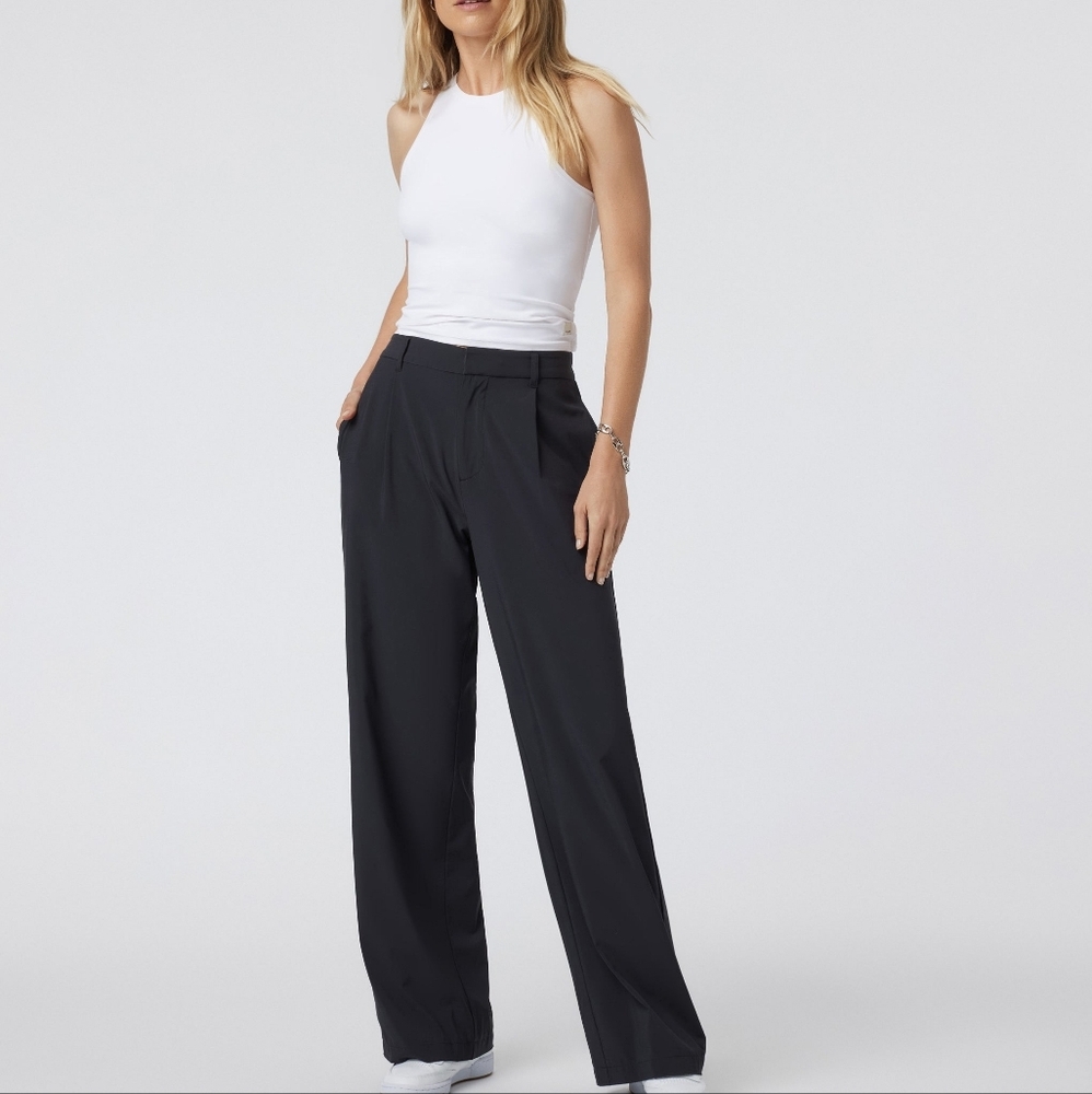 Vuori Elevation Trouser Women's Black Wide-Leg Pants